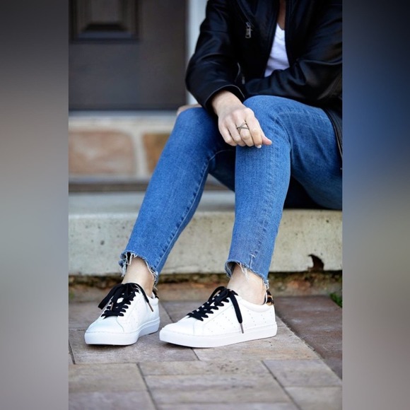 J.Crew Saturday Sneaker Leopard Calf Hair 9 NWOB - Picture 5 of 6